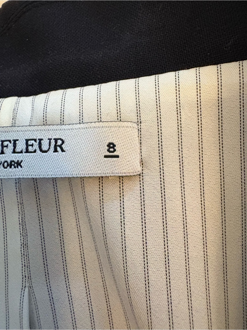 MM Lafleur Women's Navy Two-Button Blazer - Picture 3 of 8